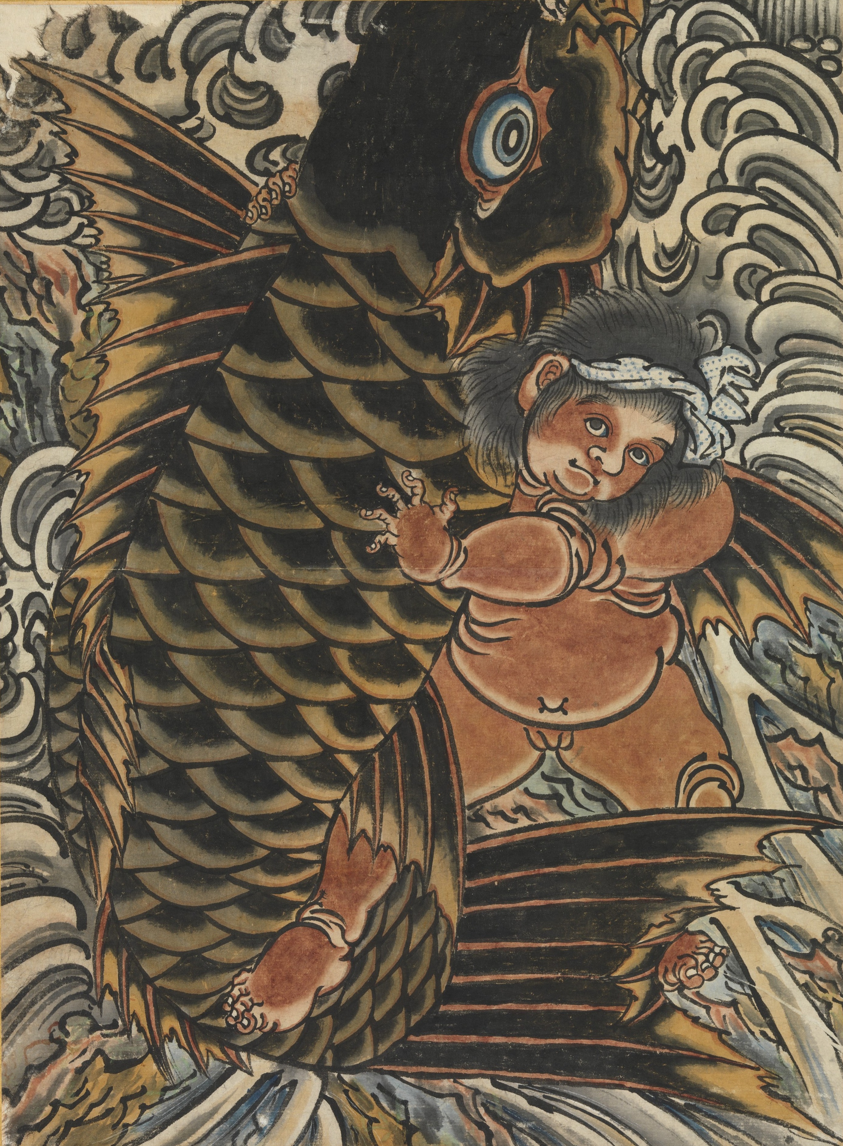 Kintaro with Carp