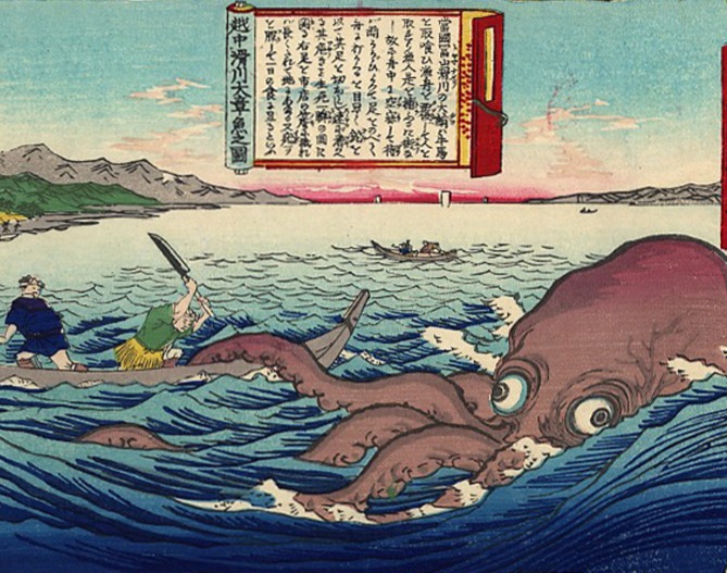 Hunting the Giant Octopus of Namekawa in Etchu Province